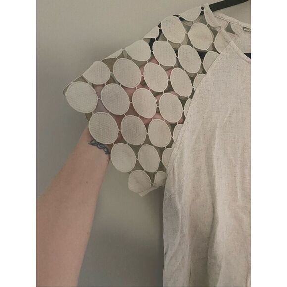 Umgee linen blend woman’s top size large - Picture 3 of 9